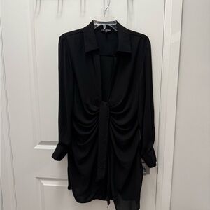 Dynamite Black Long Sleeve Dress